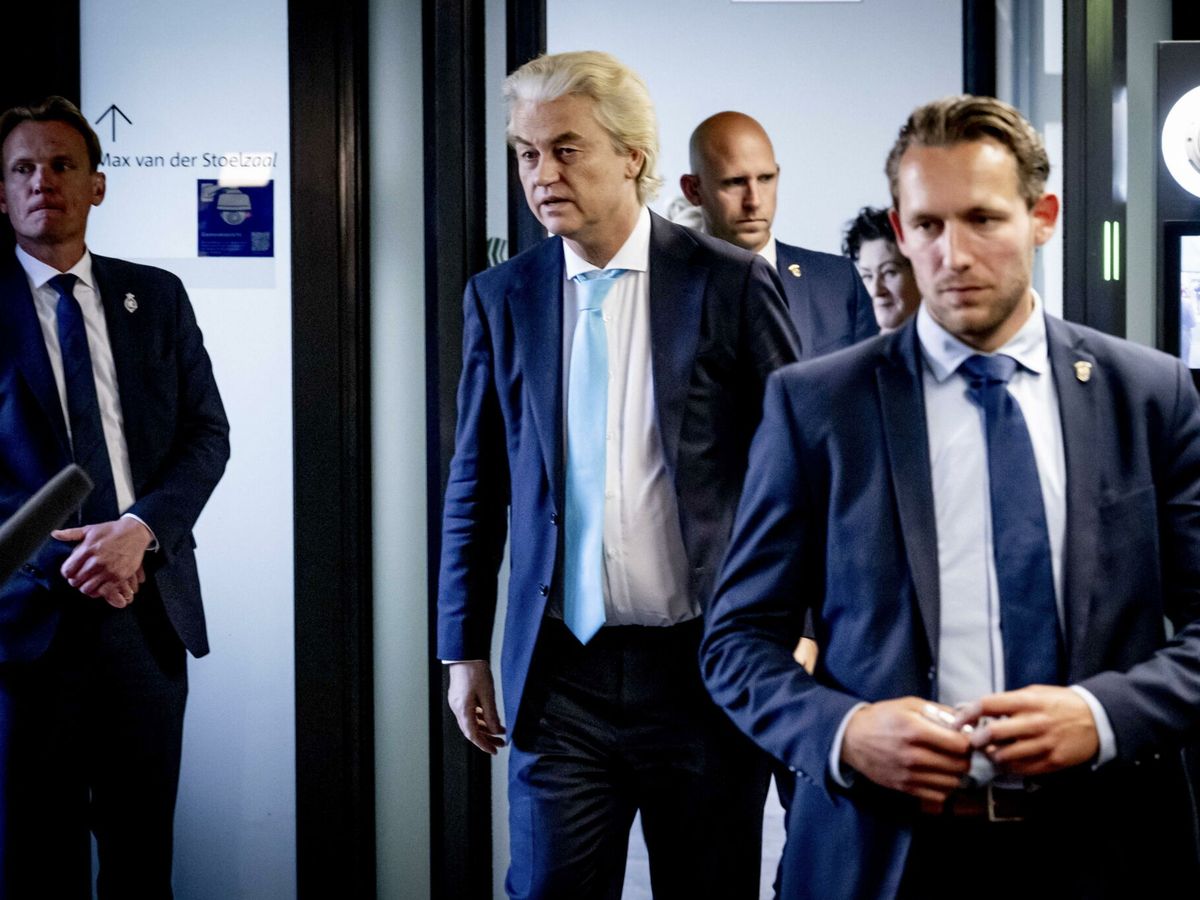 Foto: Geert Wilders, tras la formación del Gobierno de Países Bajos. (EFE / Robin Utrecht)