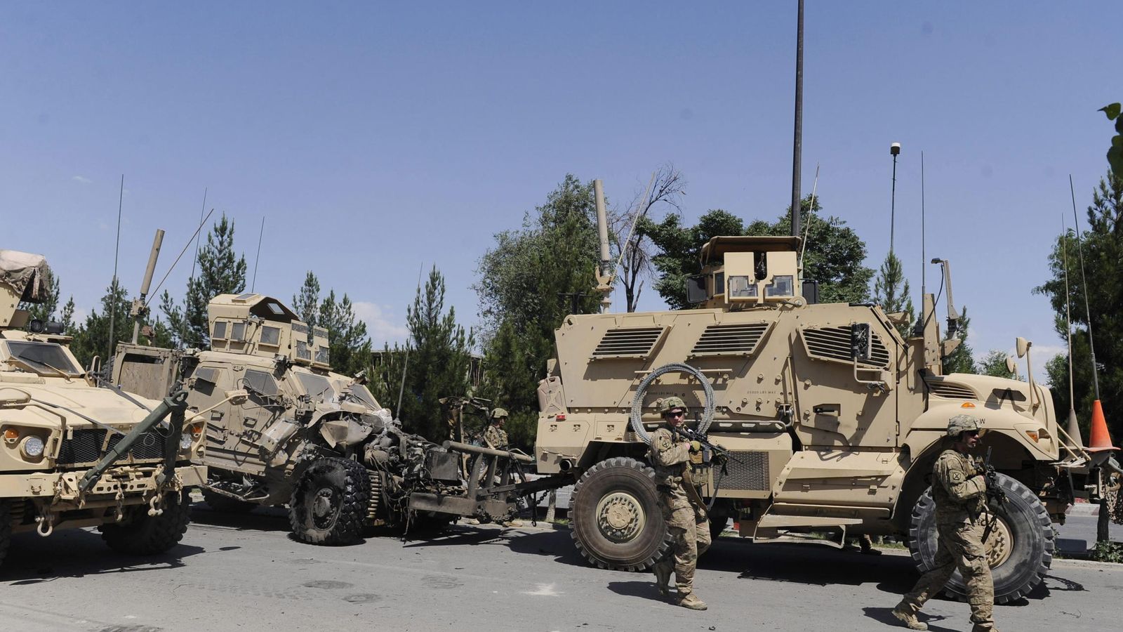 Foto: Tropas de la OTAN en Kabul. (EFE)