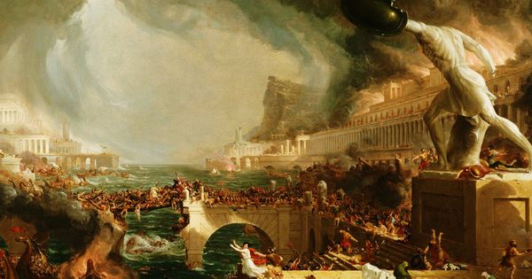 Foto: 'The Course of Empire - Destruction', por Thomas Cole (1836)