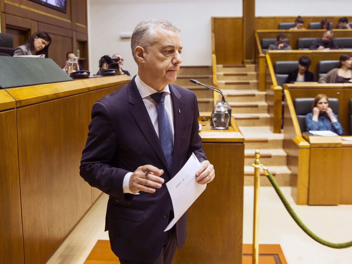 Iñigo Urkullu, en el Parlamento Vasco. (EFE)