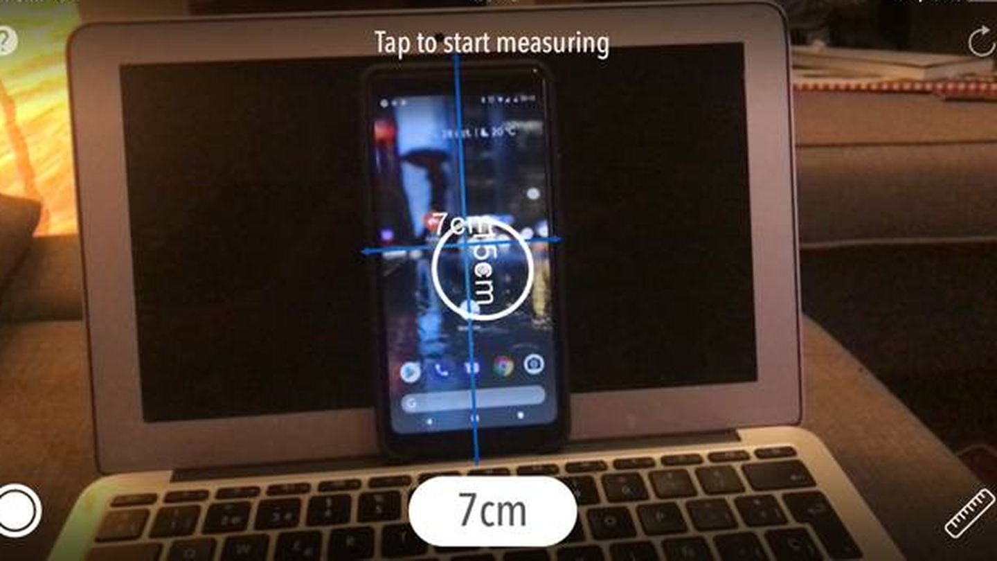 Con la Realidad Aumentada de Apple, uno puede medir objetos. (M.MC)