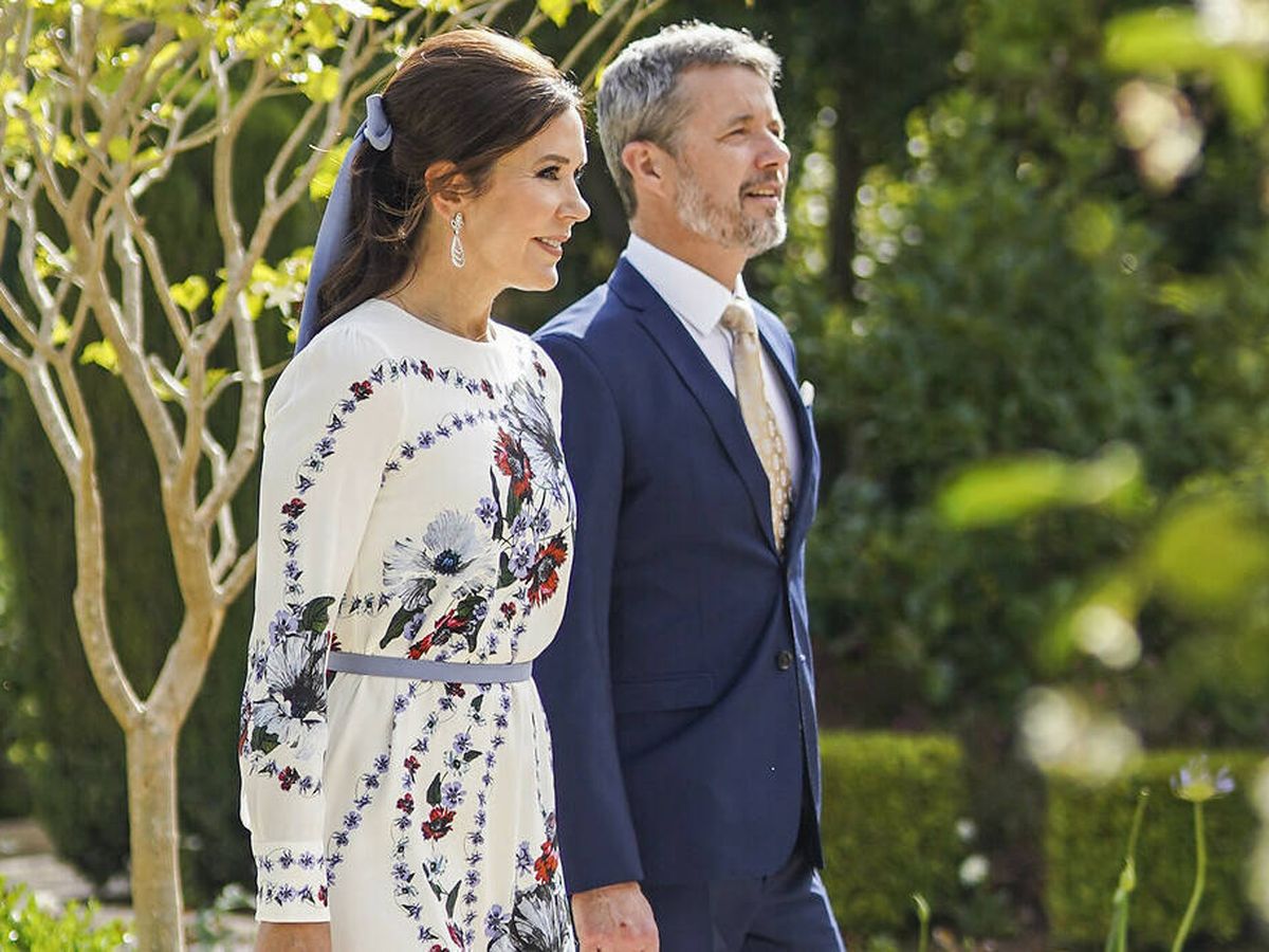 Foto: Federico y Mary de Dinamarca en la boda de Hussein de Jordania. (RHC)