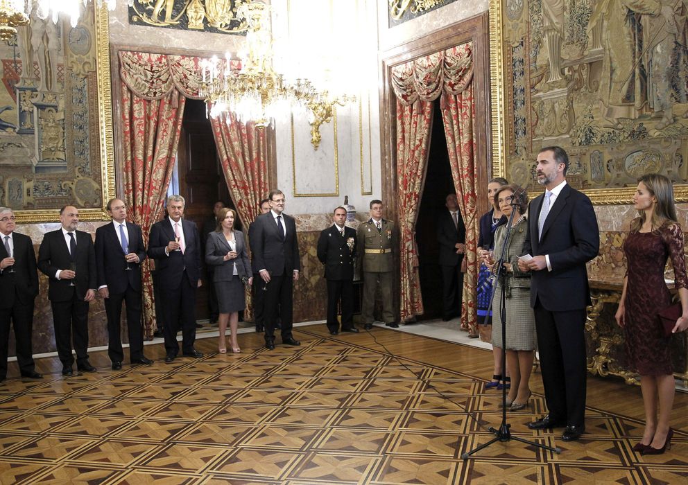 Foto: Recepción en el Palacio Real con motivo del día de la Fiesta Nacional.