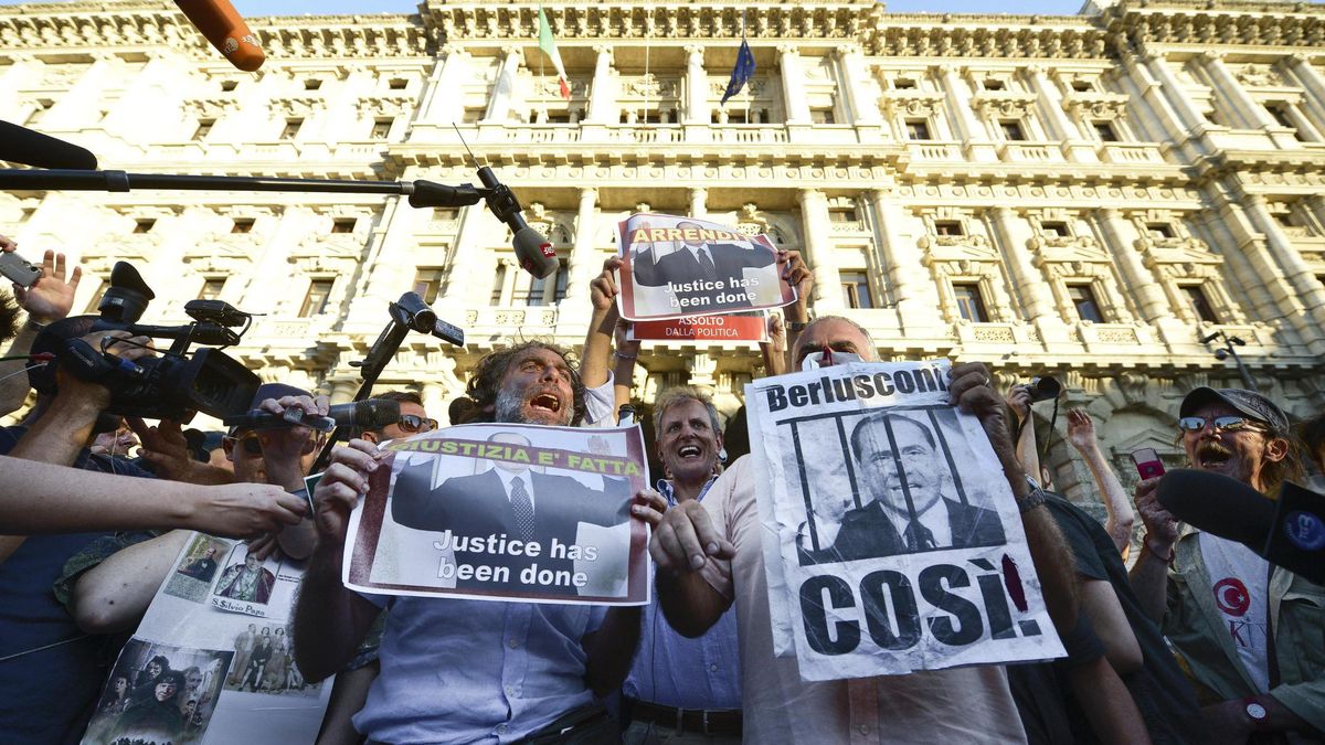 Sentenciado e inhabilitado, Berlusconi se aferra a la política