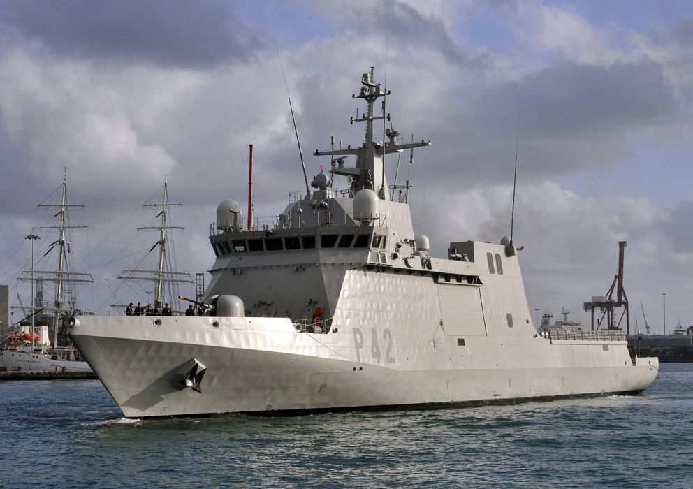 Foto: El patrullero oceánico 'Rayo', buque de acción marítima (BAM). (EFE)