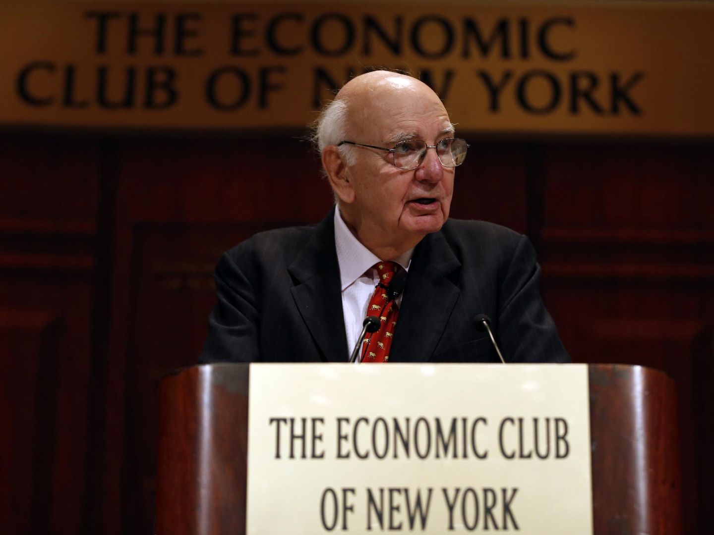 El expresidente de la Reserva Federal, en un charla en Nueva York. (Reuters)