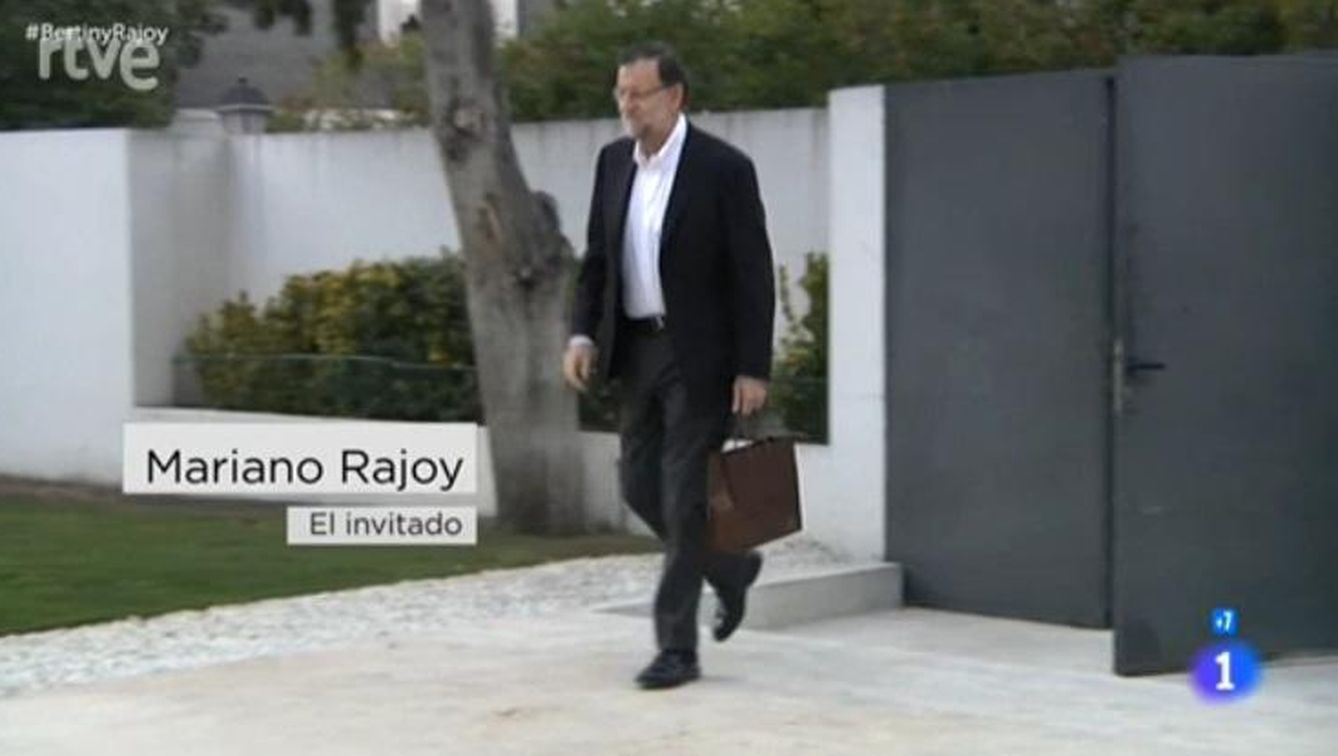 Mariano Rajoy llega a casa de Bertín
