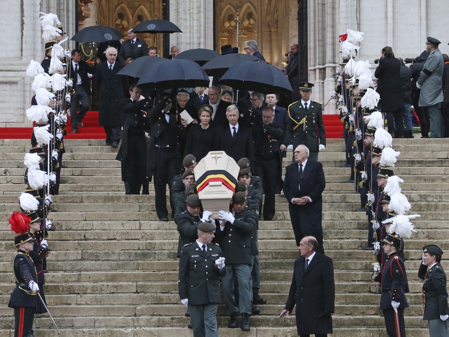 El funeral de Fabiola de Bélgica, en 2014. (EFE)