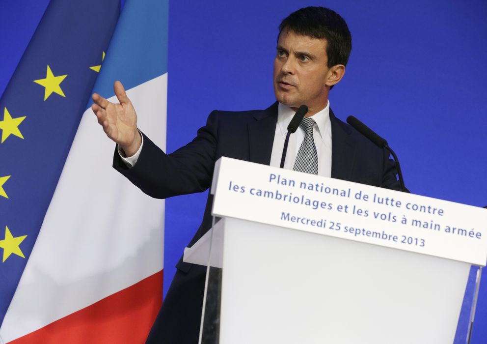 Foto: El ministro del Interior francés, Manuel Valls, durante una rueda de prensa en París. (Reuters)