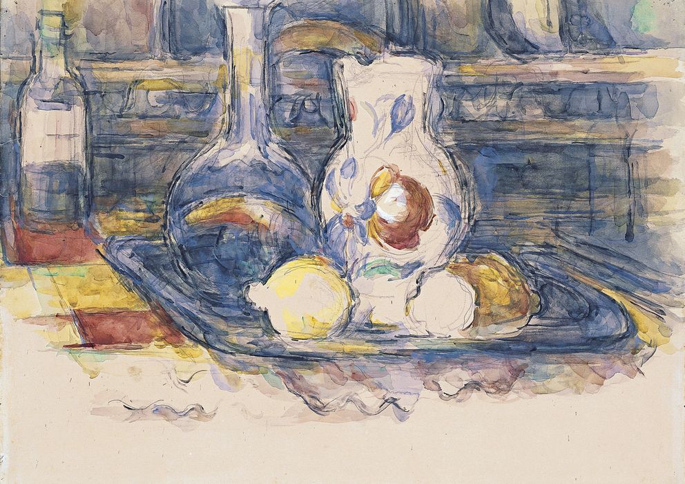 Foto: 'Botella, garrafa, jarro y limones', Paul Cézanne. 