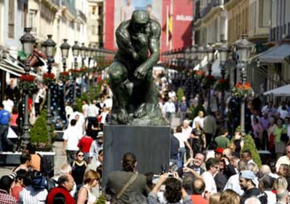 Foto: "El Pensador" de Rodin, expuesto al aire libre por primera vez en España