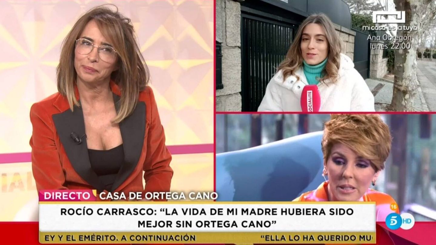 María Patiño, presentadora de 'Socialité'. (Mediaset España)