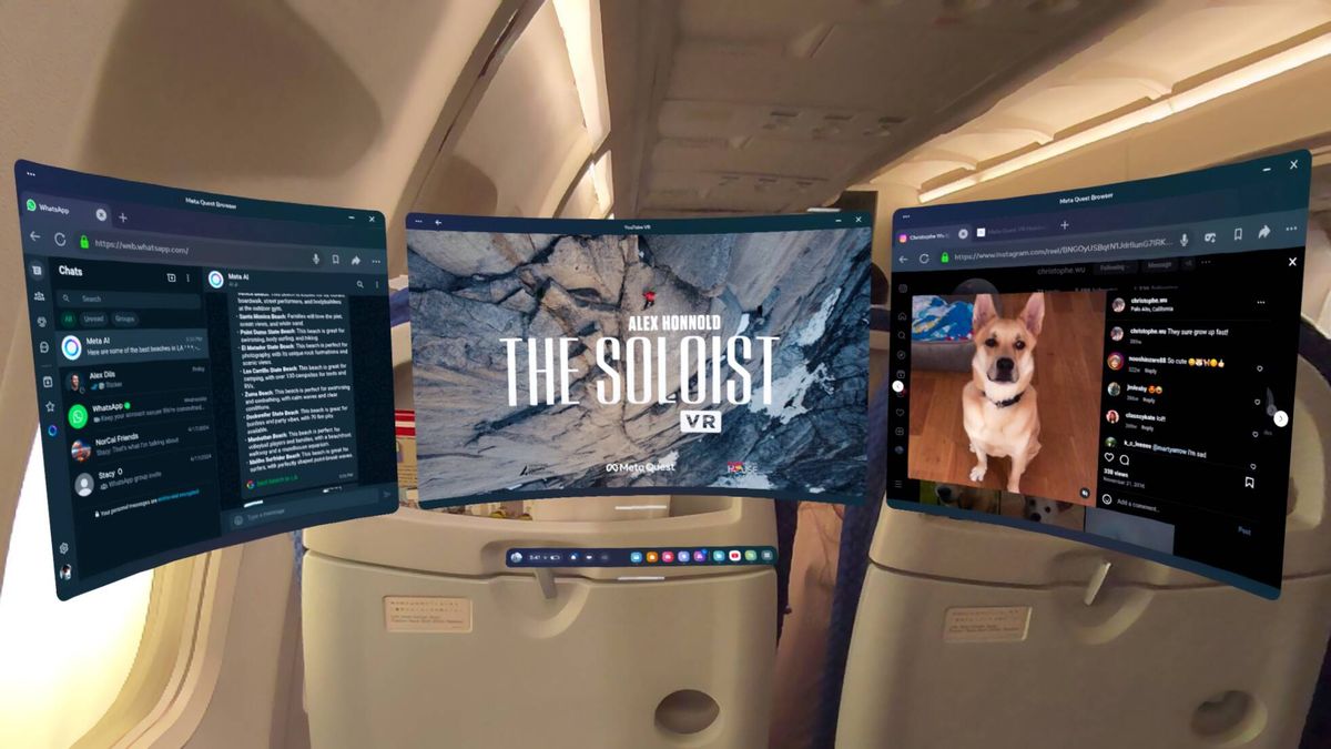 Pronto verás a pasajeros de un avión con las VR de Meta (y el porqué no deja de sorprendernos)