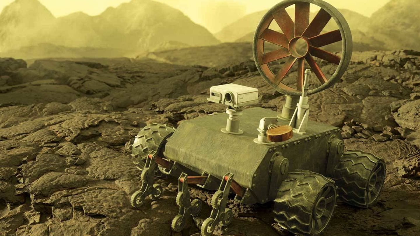 Concepto de un pequeño rover en Venus (NoEmotion)