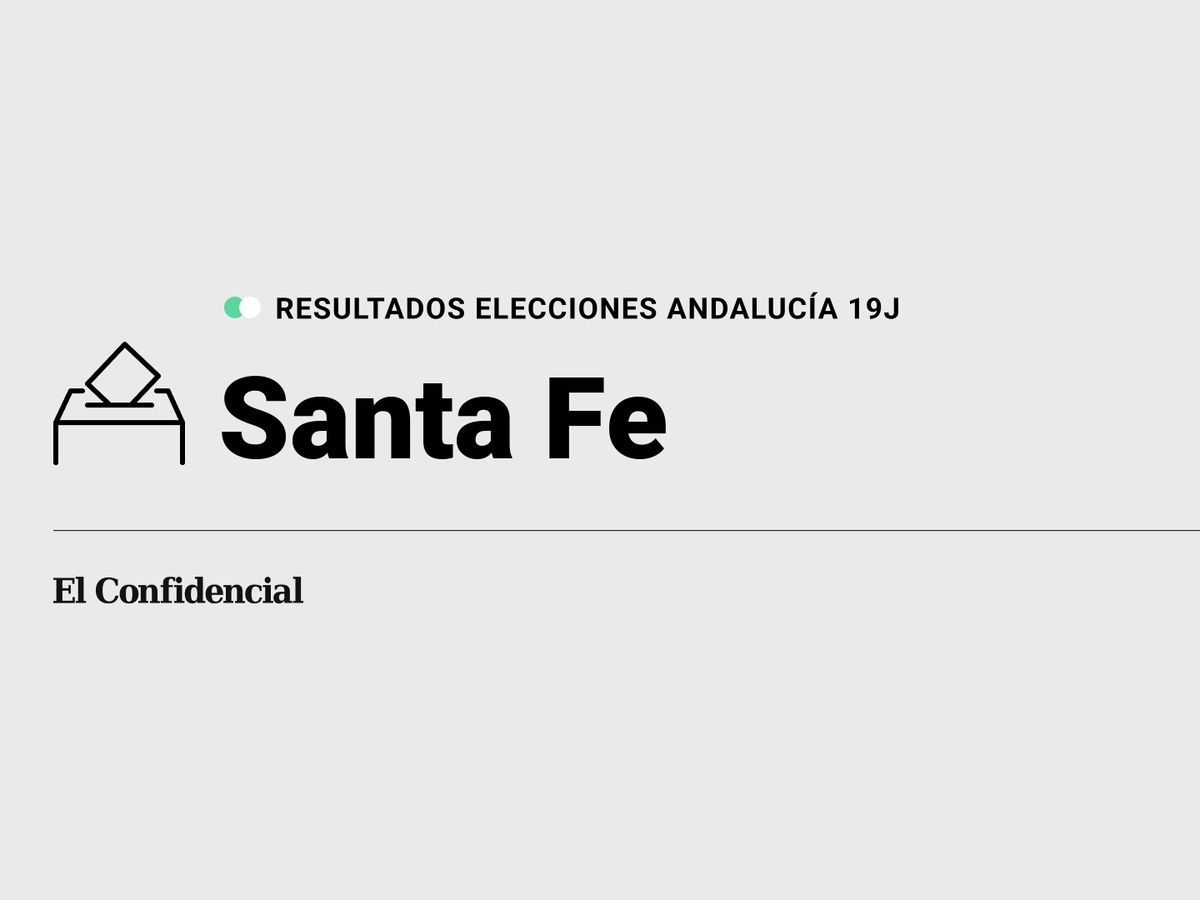 Foto: Resultados en Santa Fe, Granada, de las elecciones de Andalucía 2022 este 19-J (C.C./Diseño EC)