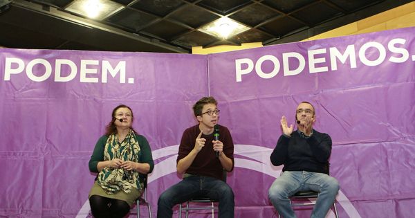 Foto: Íñigo Errejón (c), junto con la candidata a la secretaría general de Podemos Baleares Mae de la Concha (i) y el diputado Juan Pedro Yllanes (d), en una foto de archivo. (EFE)