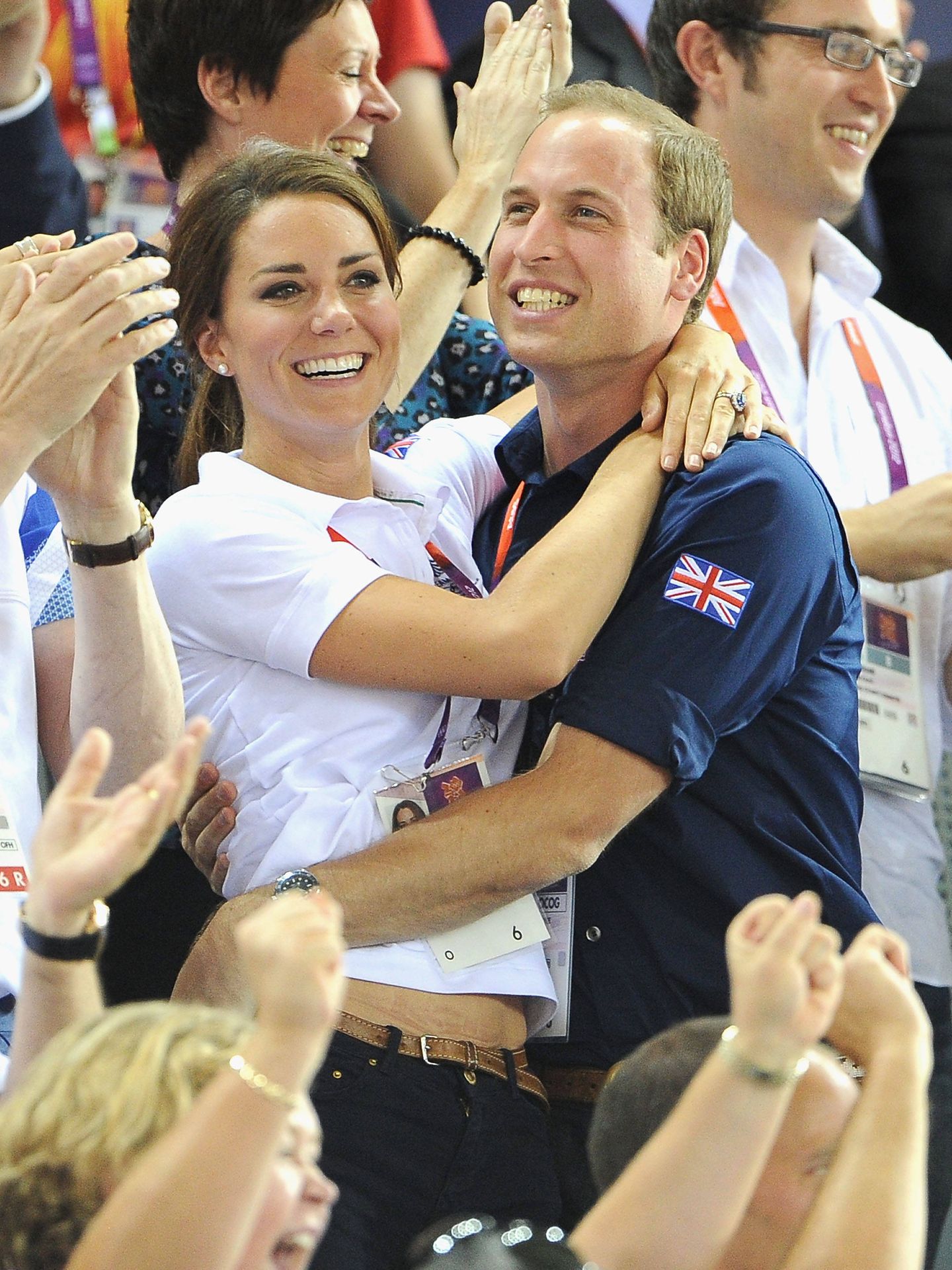Los duques de Cambridge, en los Juegos Olímpicos Londres 2012. (Getty)