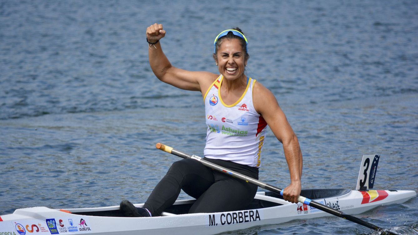 María Corbera, oro en sprint, plata para el K4 1000 y bronce para el K2 1000