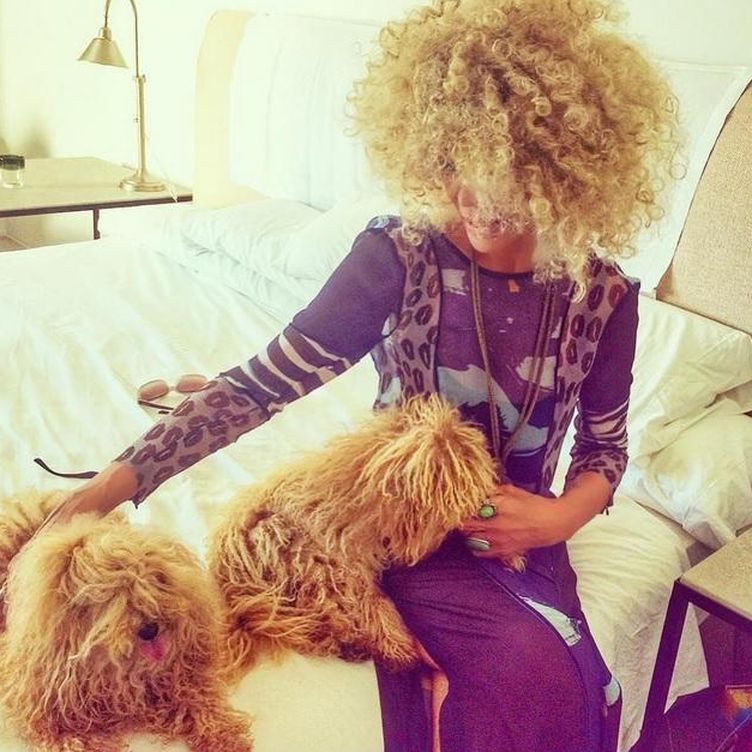 Bibiana junto a sus perros Hope y Joe (Instagram)