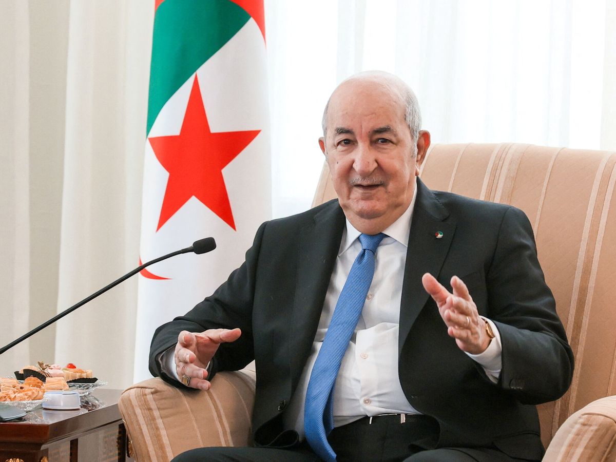 Foto: El presidente de Argelia, Abdelmadjid Tebboune. (Reuters/Ministerio de Exteriores ruso)