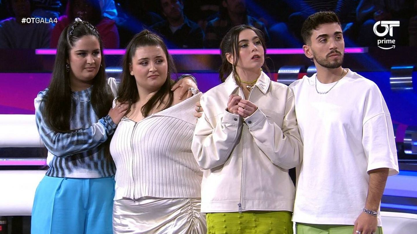 Salma, Bea, Chiara y Álex Márquez, concursantes de 'OT'. (Prime Video)