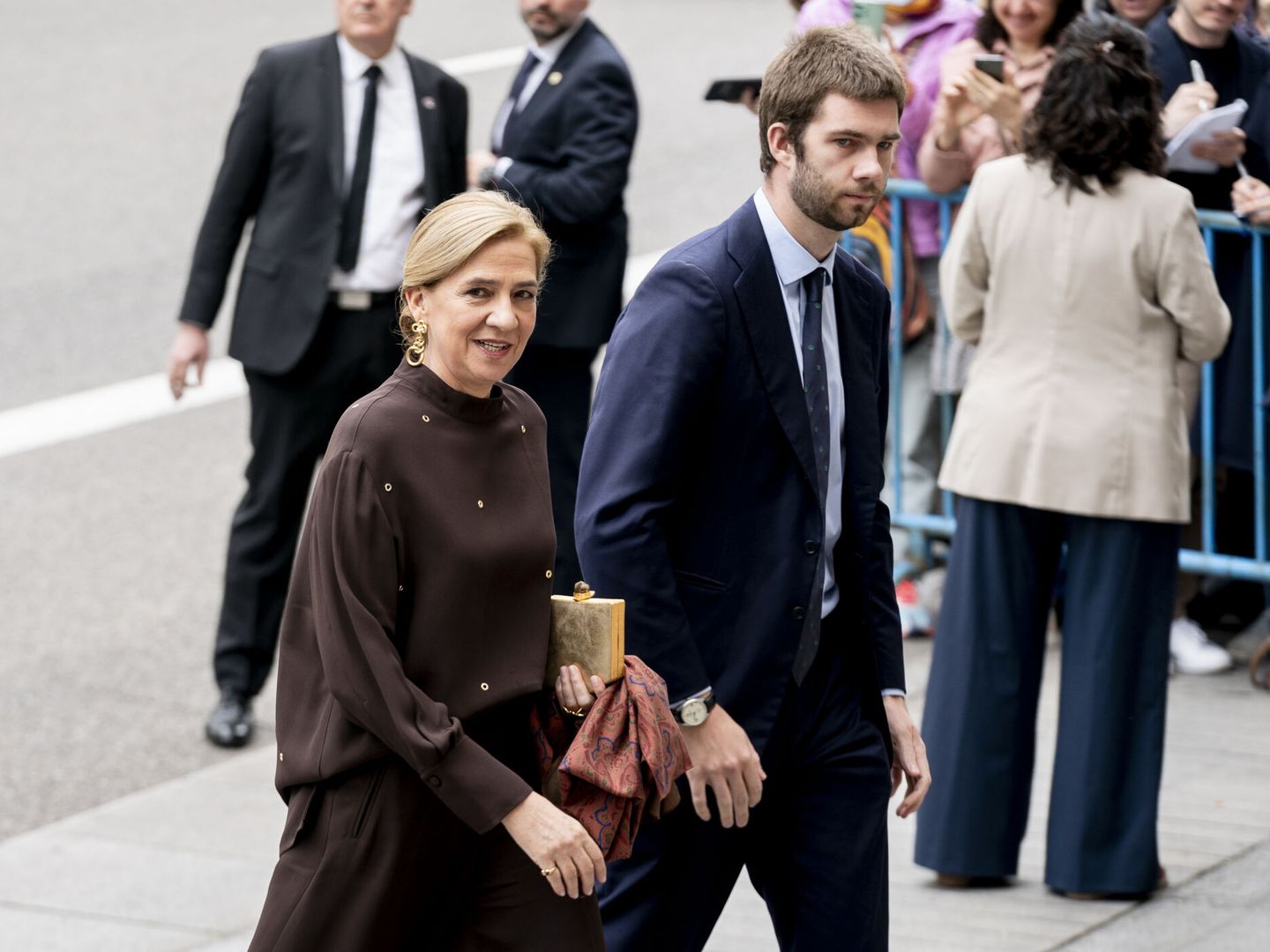 La Infanta Cristina y su hijo, Juan Valentín Urdangarín. (Pérez Meca / Europa Press)