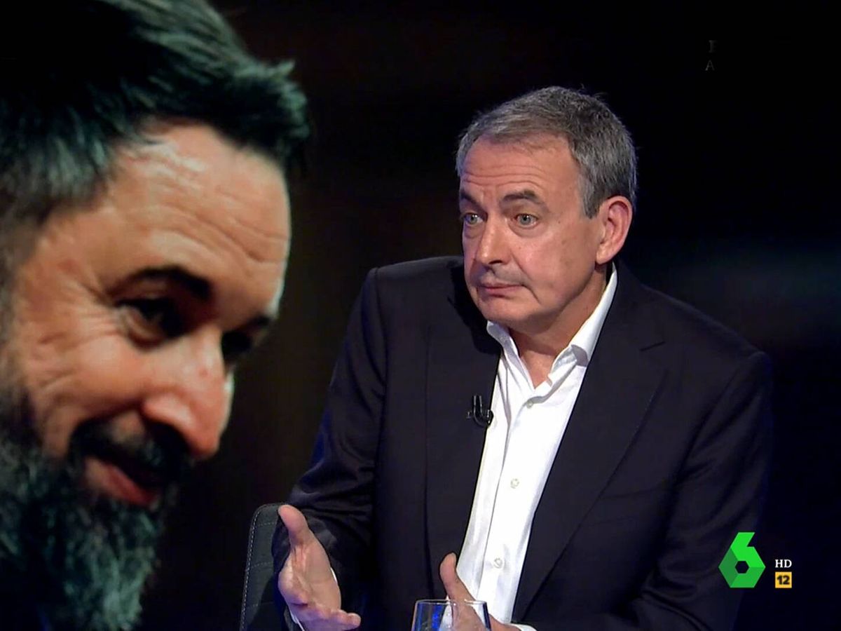 Foto: José Luis Rodríguez Zapatero, en 'El intermedio'. (Atresmedia)