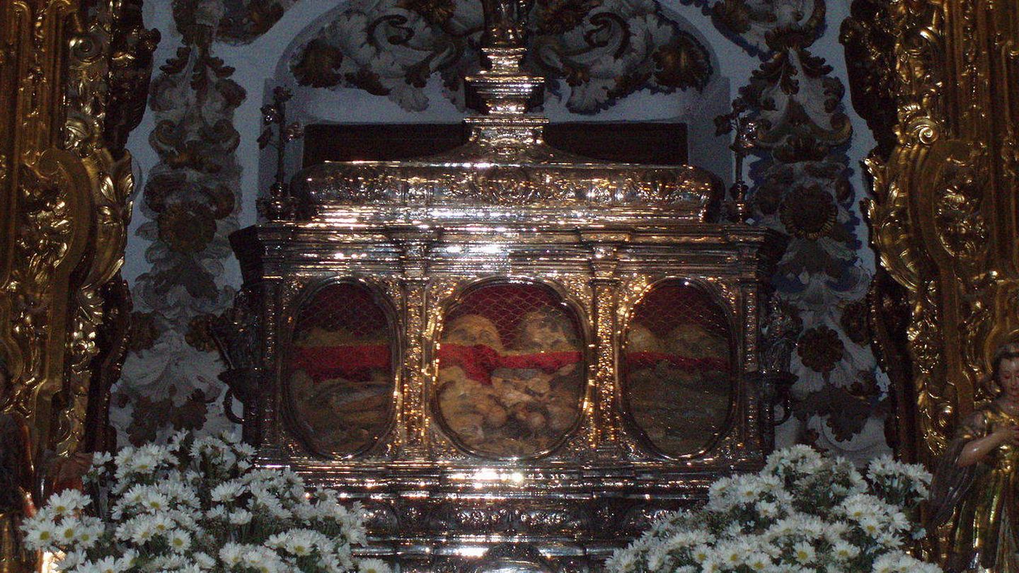 Arca con las reliquias de los mártires en la Basílica de San Pedro, en Córdoba.(Lancastermerrin88)