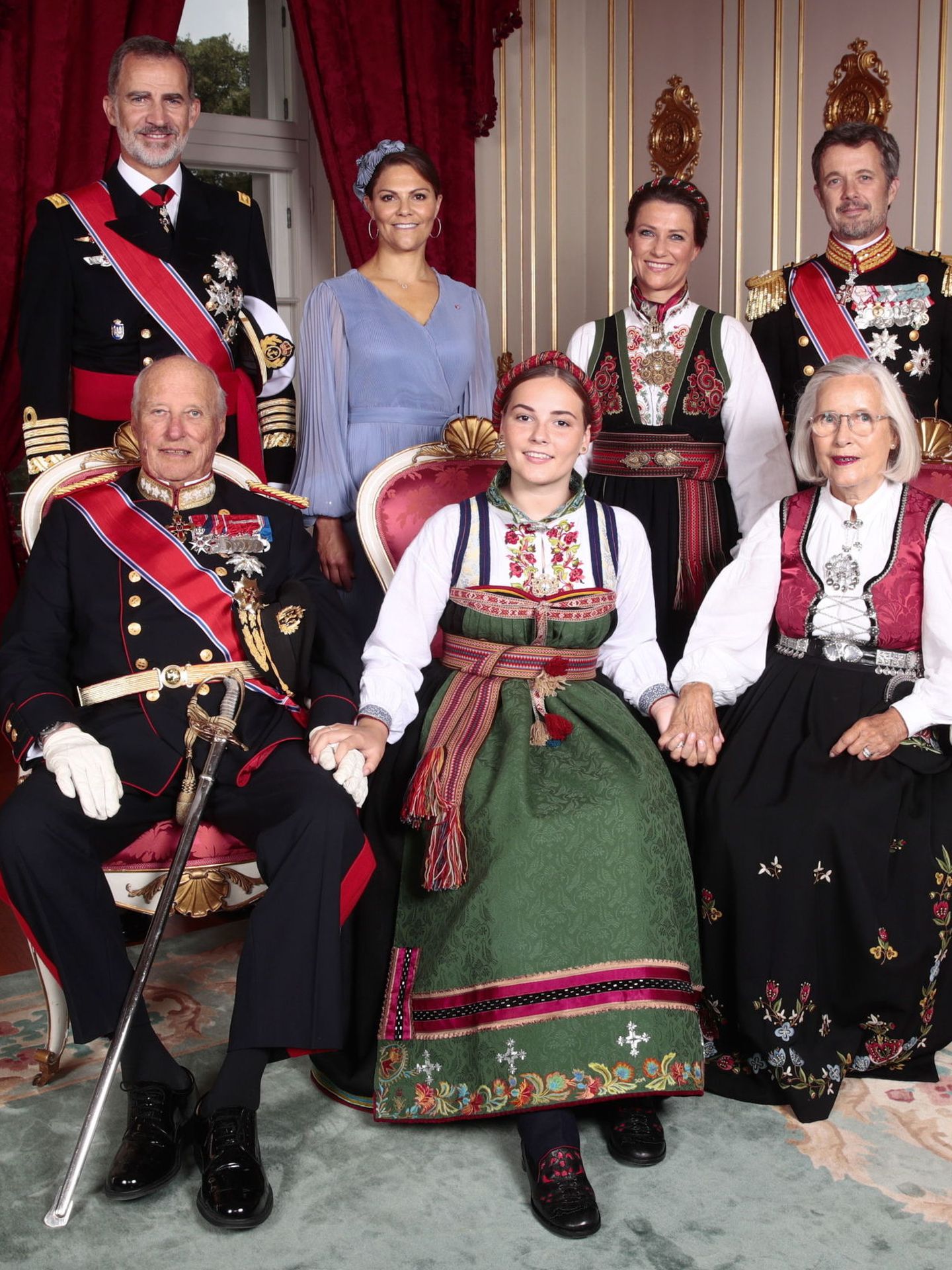 El rey Felipe, en la confirmación de Ingrid de Noruega. (EFE/Casa Real de Noruega)