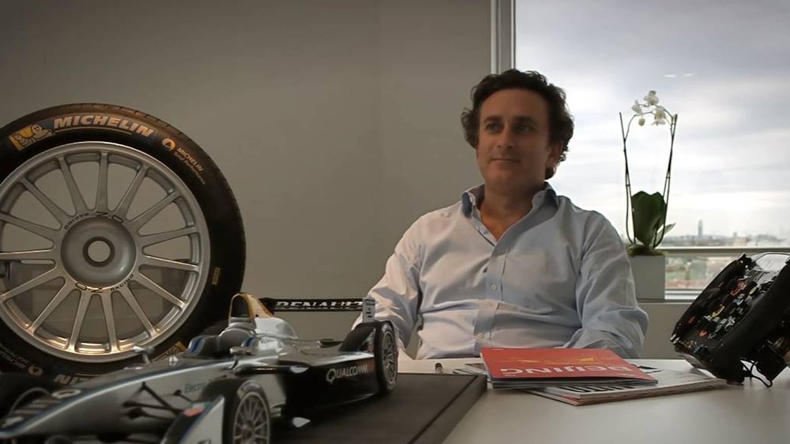 Foto: Alejandro Agag en su despacho londinense de Fórmula E Holdings.