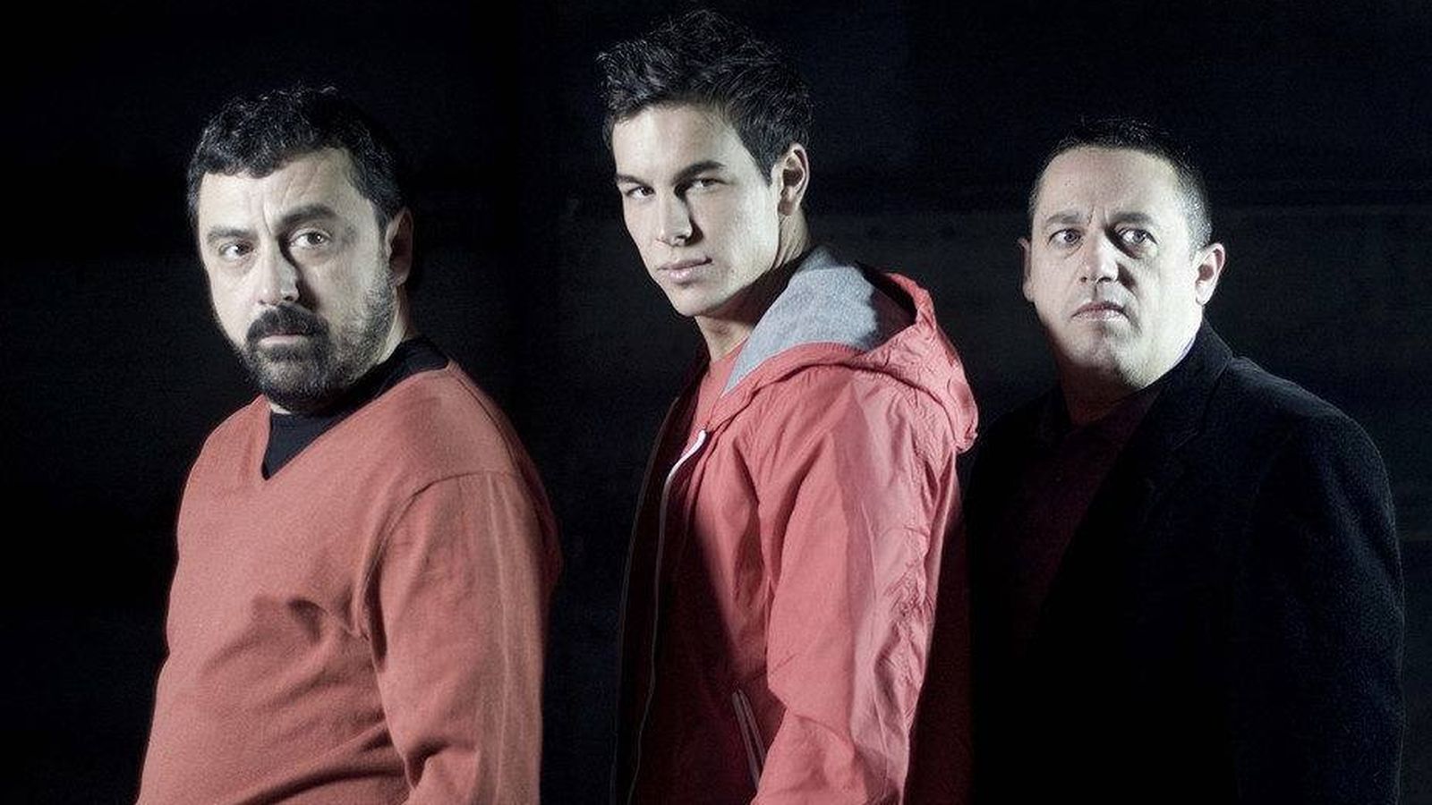 Foto: De izquierda a derecha: Paco Tous, Mario Casas y Pepón Nieto, protagonistas de 'Los hombres de Paco'