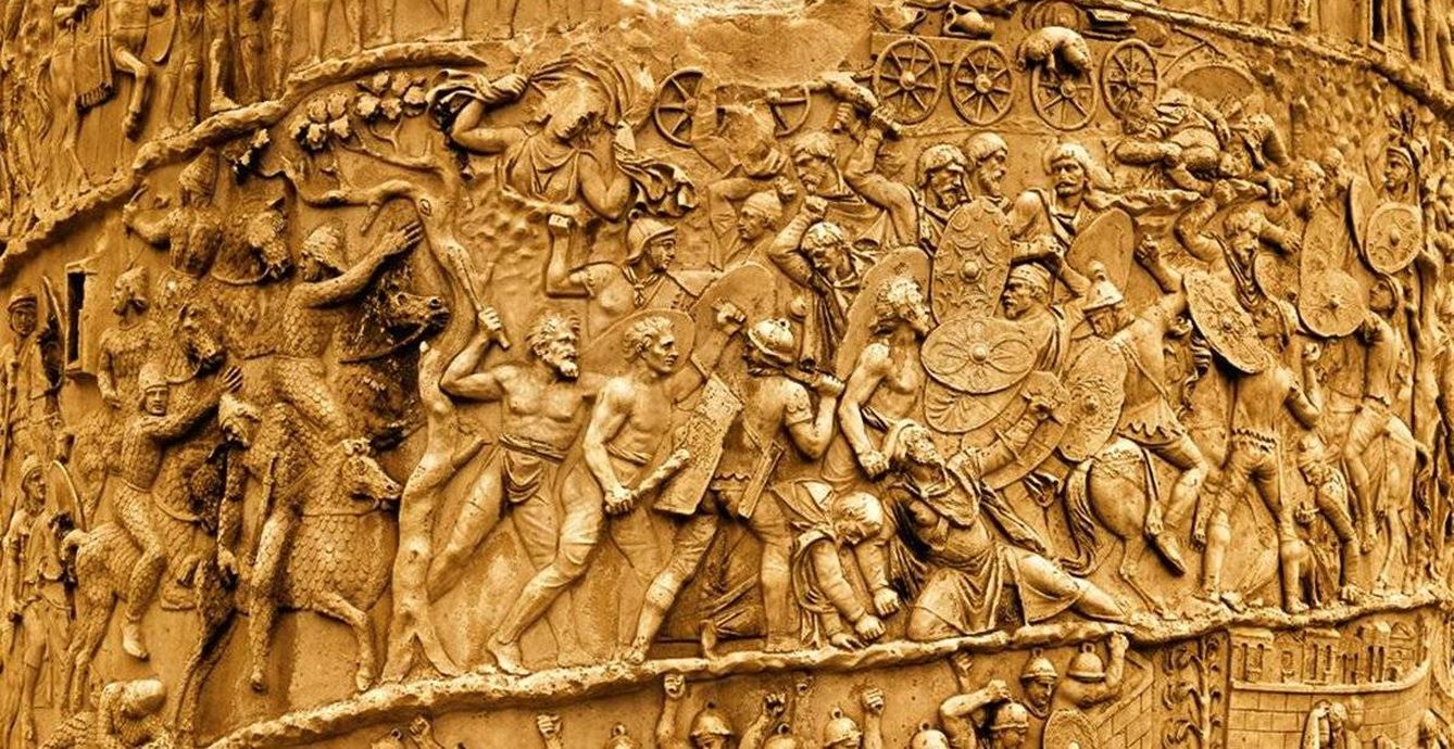 Detalle de la conquista de la Dacia. Columna de Trajano. 