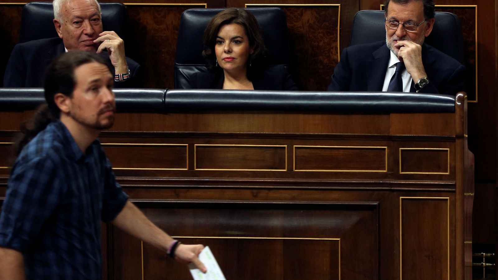 Foto: Rajoy y Pablo Iglesias en el Congreso (Reuters)
