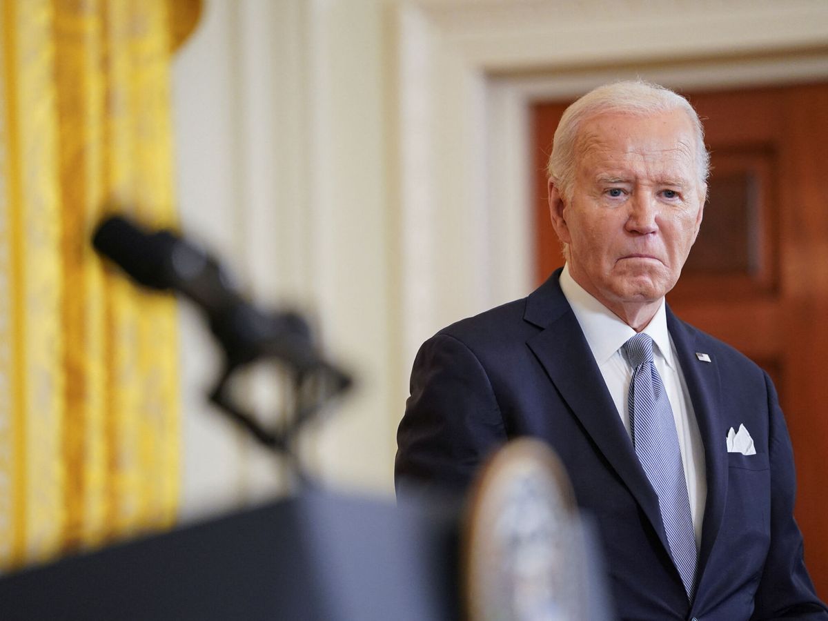 Foto: El presidente de EEUU, Joe Biden, en una comparecencia en la Casa Blanca. (Reuters/Nathan Howard)