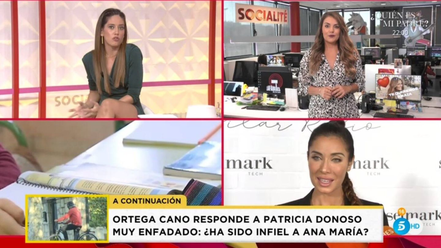 Nuria Marín y Giovanna González en 'Socialité'. (Mediaset España)