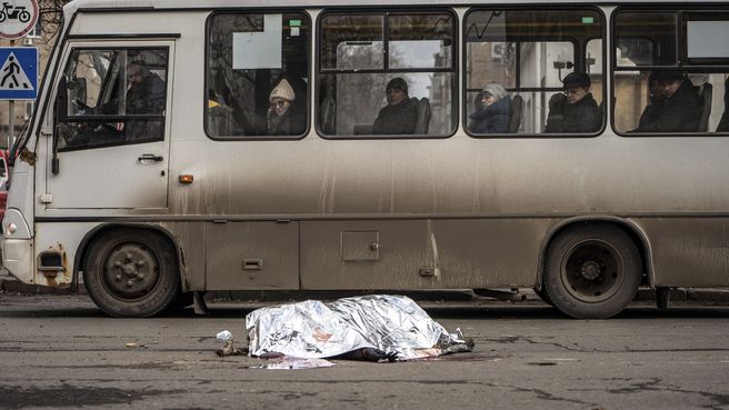 Foto de Bombardeo sobre Donetsk