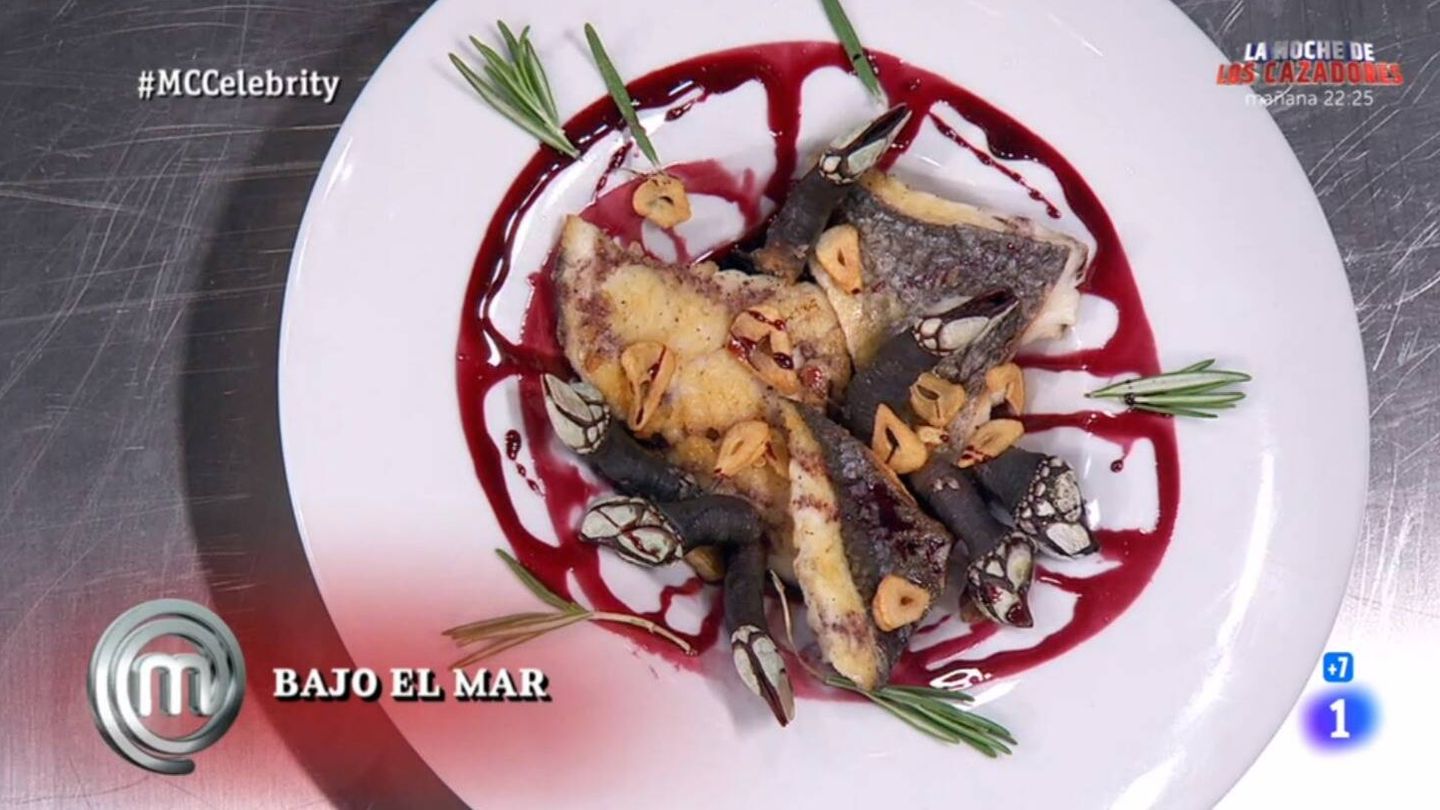 El plato de María Zurita en 'MasterChef Celebrity 7'. (RTVE)