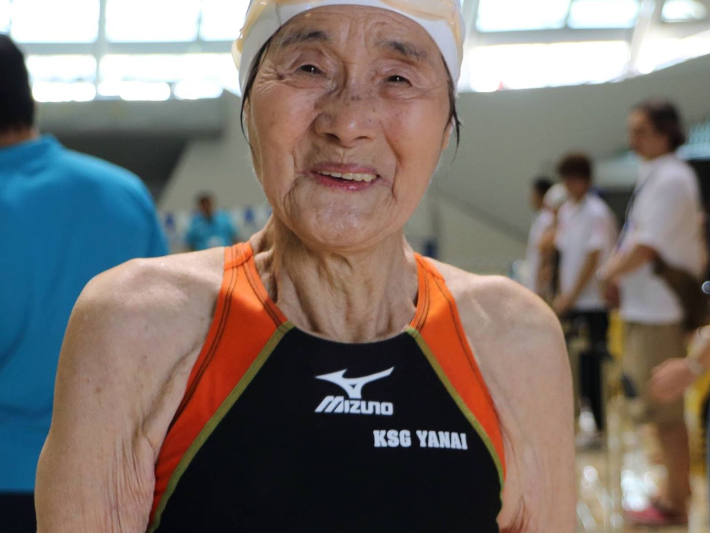 Mieko Nagaoka, nadadora centenaria. (Planeta)