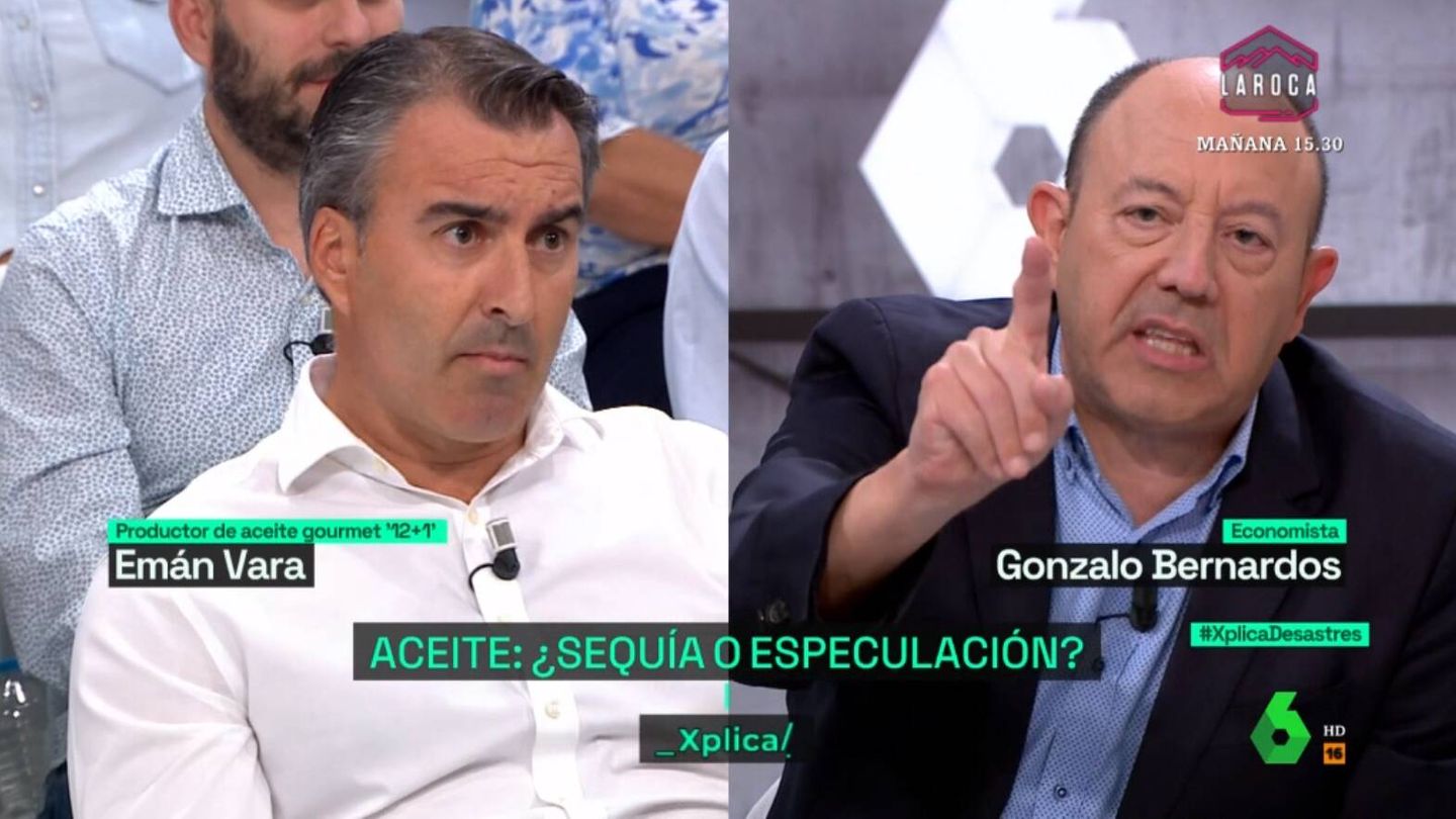 Emán Valera junto a Gonzalo Bernardos en 'La Sexta Xplica'. (Atresmedia)