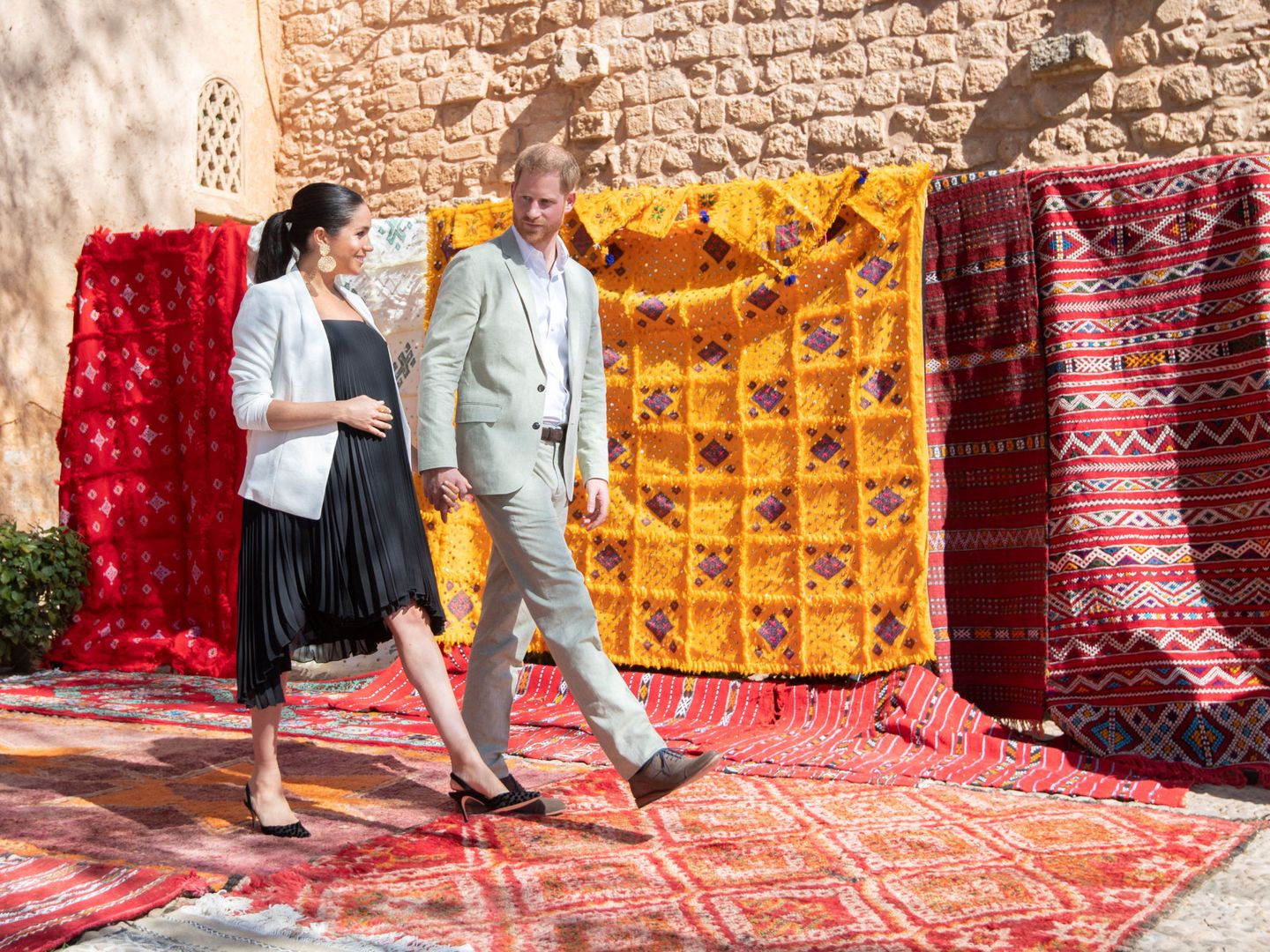 Los duques de Sussex en su último viaje a Marruecos. (Reuters)