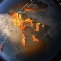 Foto: Imagen que simula los satélites de la ESA encargados de estudiar el núcleo terrestre (ESA/Medialab)