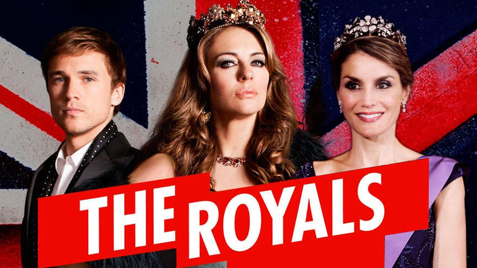 Foto: La Reina en 'The Royals' en un fotomontaje realizado por Vanitatis