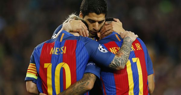 Foto: Messi, Neymar y Luis Suárez, una imagen muy habitual hace un par de años. (Reuters)