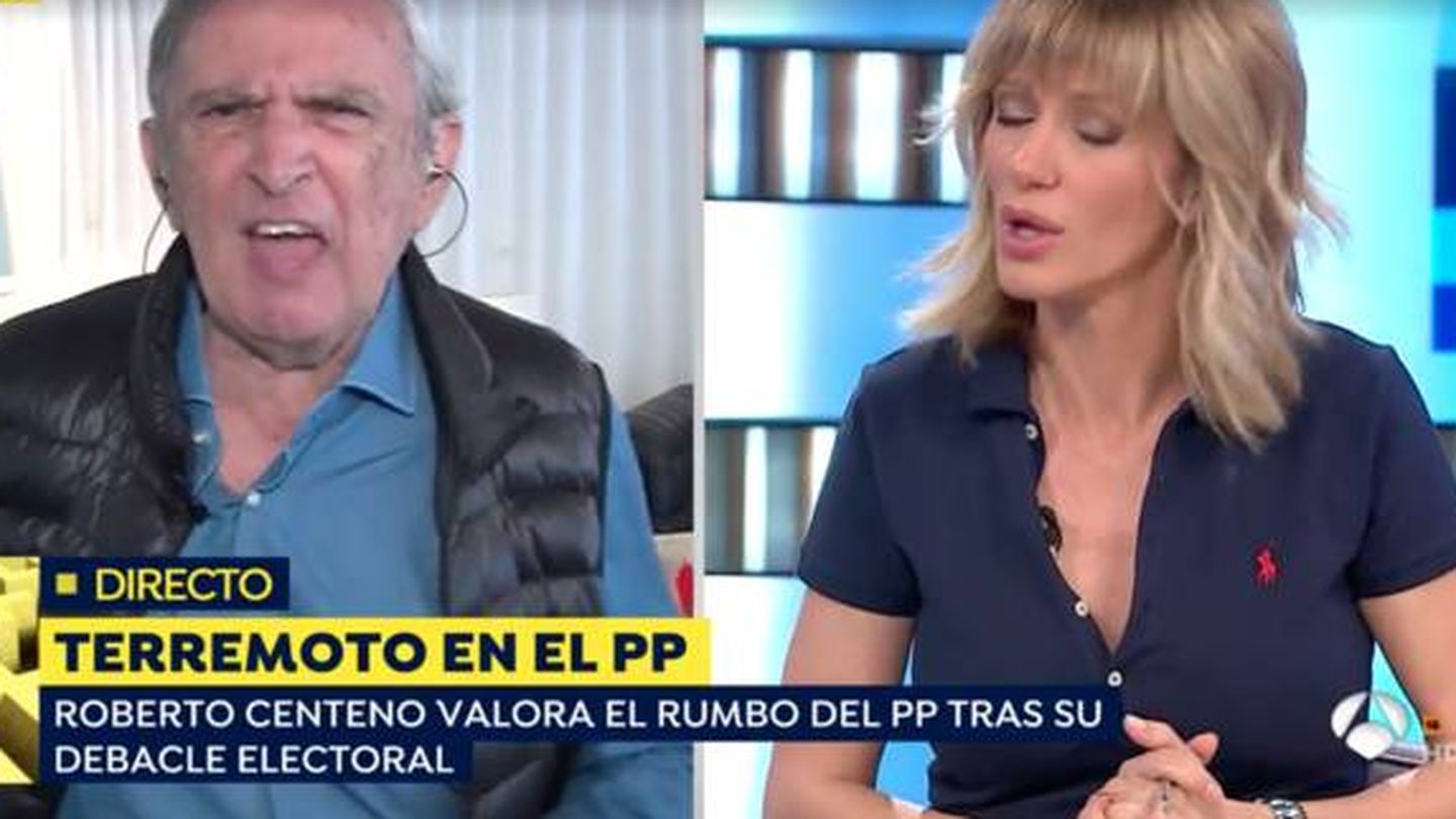 Roberto Centeno (Vox) y Susanna Griso, 'Espejo Público'. (Antena 3)