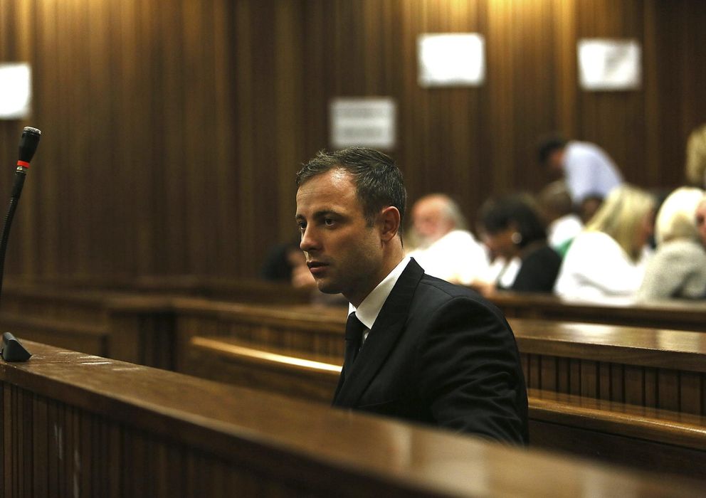 Foto: El atleta Oscar Pistorius, durante un juicio (Efe).