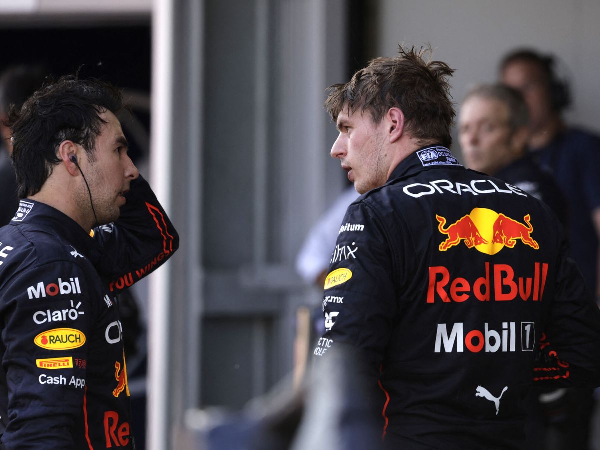 Foto: Sergio 'Checo' Pérez y Max Verstappen (REUTERS/ Leonhard Foeger)