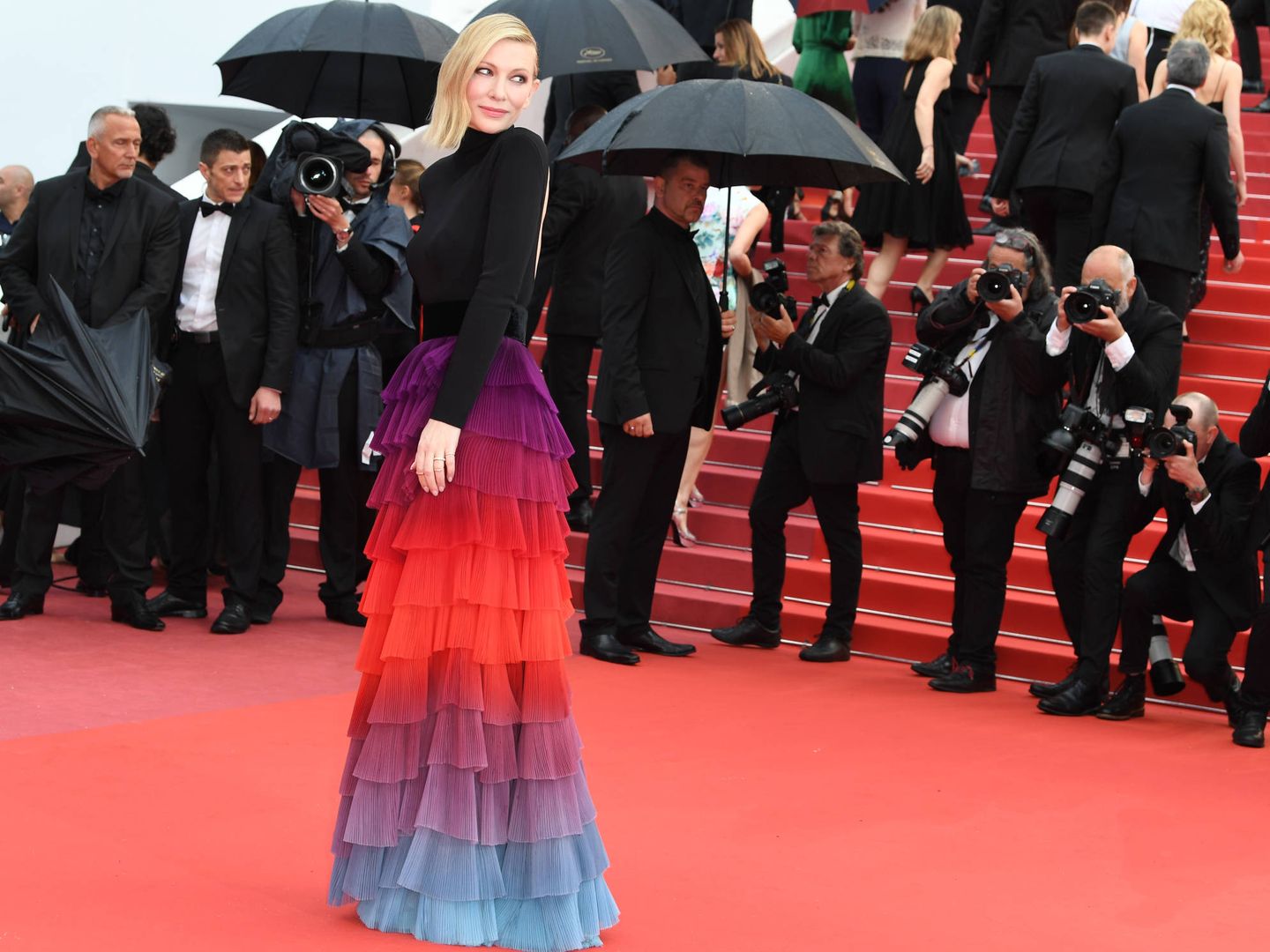 Esa falda de Cannes... (Getty)