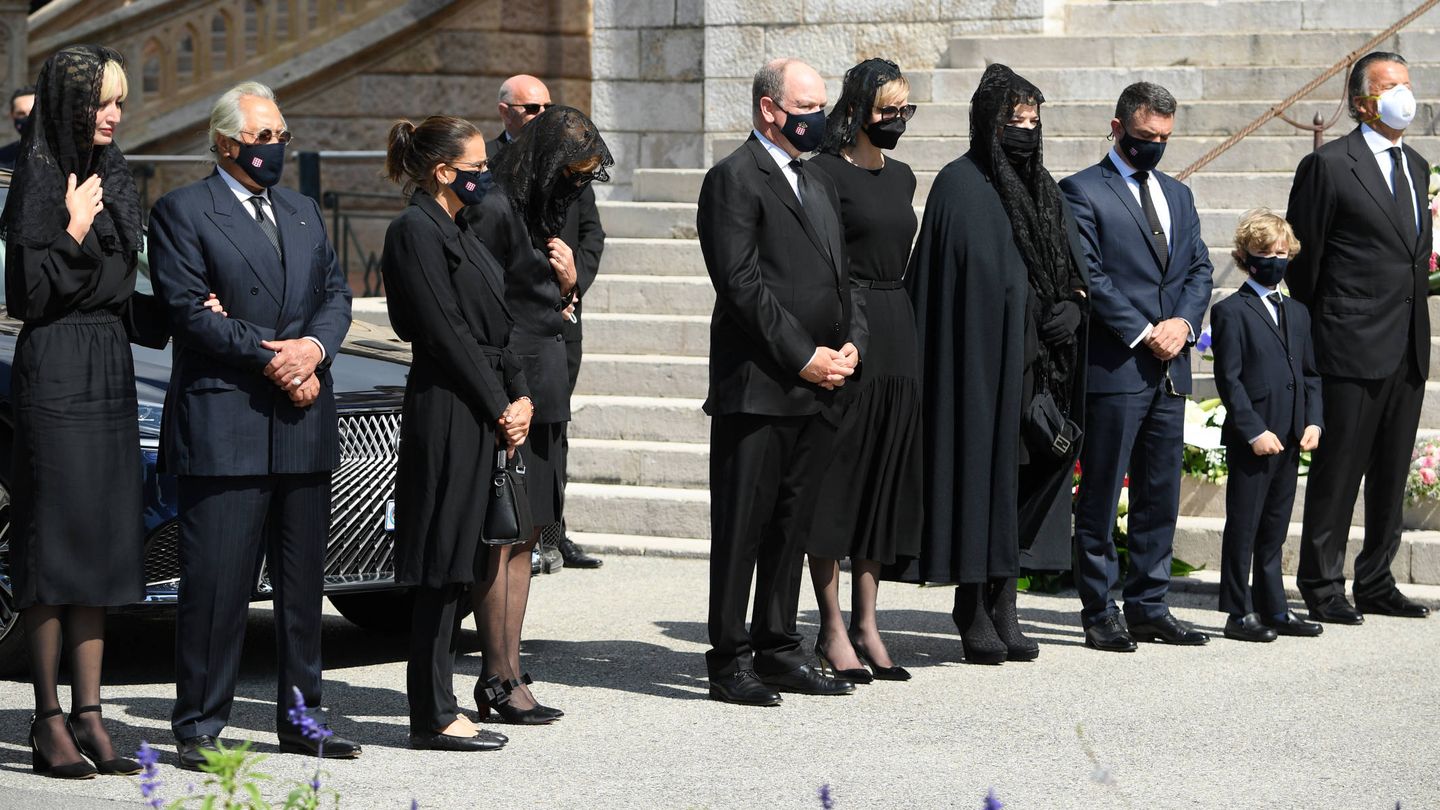 El funeral de Elisabeth de Massy en Mónaco. (Getty)