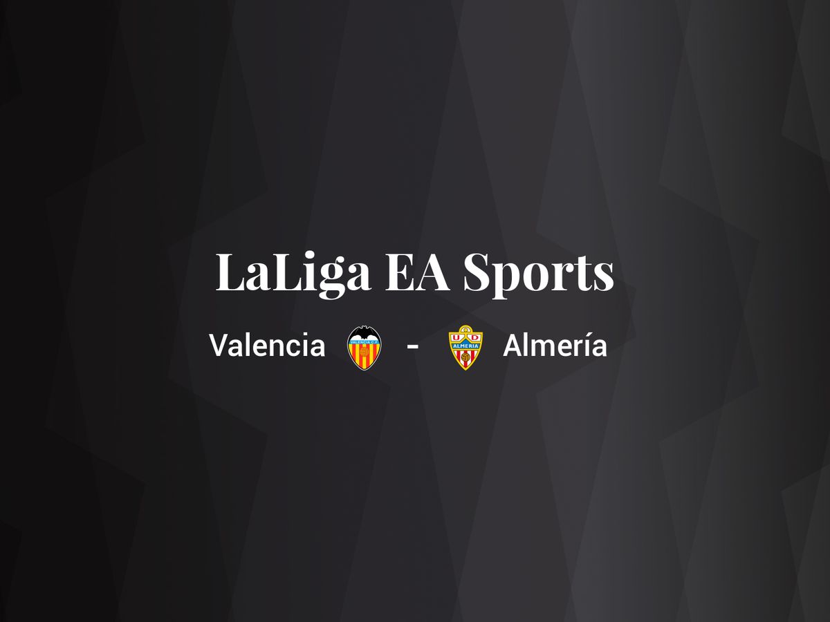 Foto: Resultados Valencia - Almería de LaLiga EA Sports (C.C./Diseño EC)