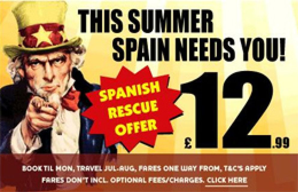 Foto: Ryanair desata las iras en Twitter con su nueva “Oferta del Tío Sam: España te necesita”
